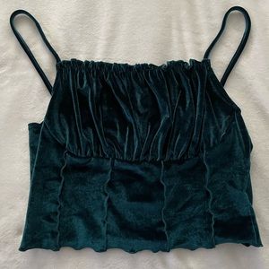 Velvety teal Shein top 2X